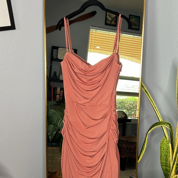 House of CB 'Marciella' Rose Draped Corset Midi Dress NWOT - Picture 7 of 9